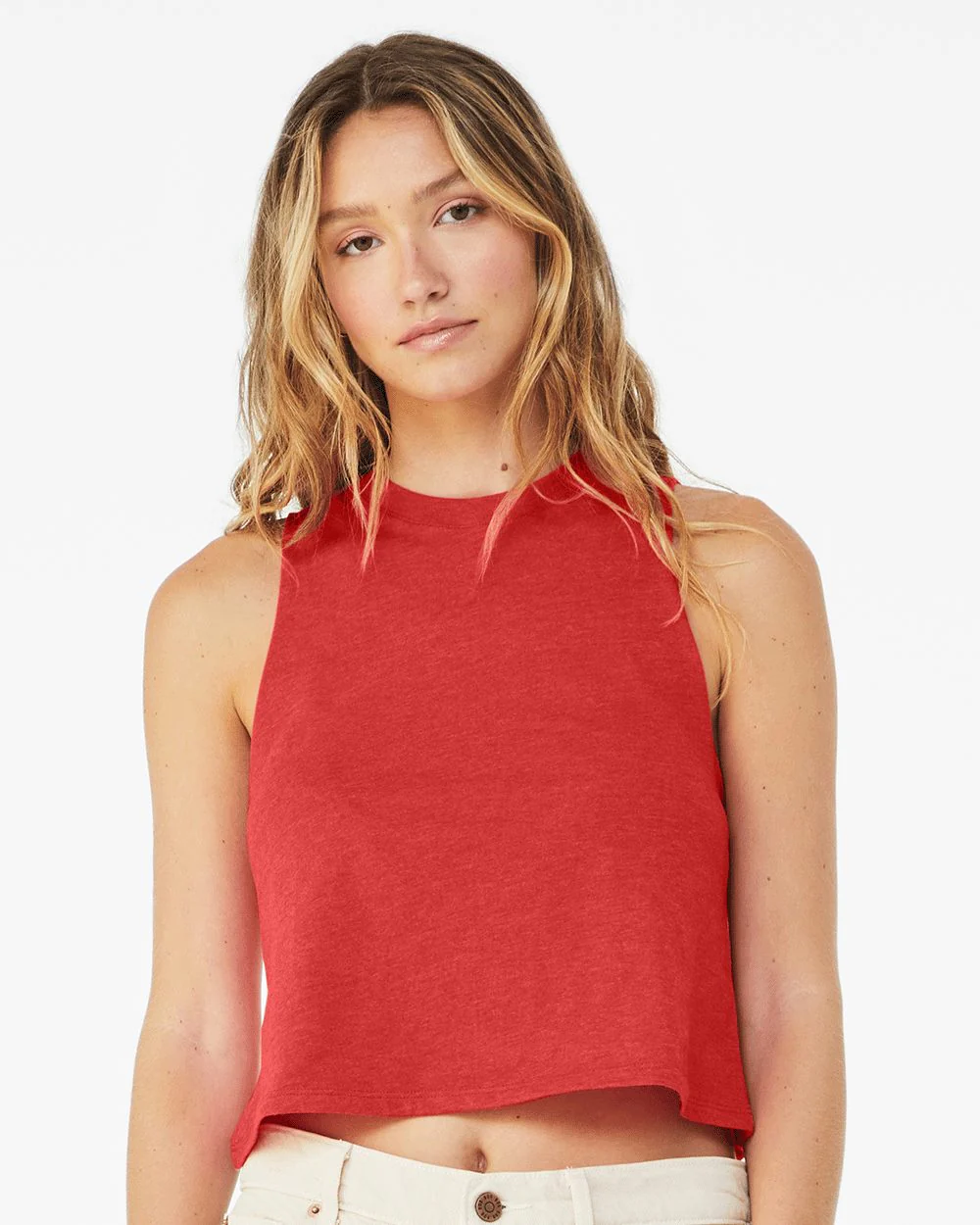BELLA + CANVAS-6682-Women's Racerback Crop Tank - Image 4