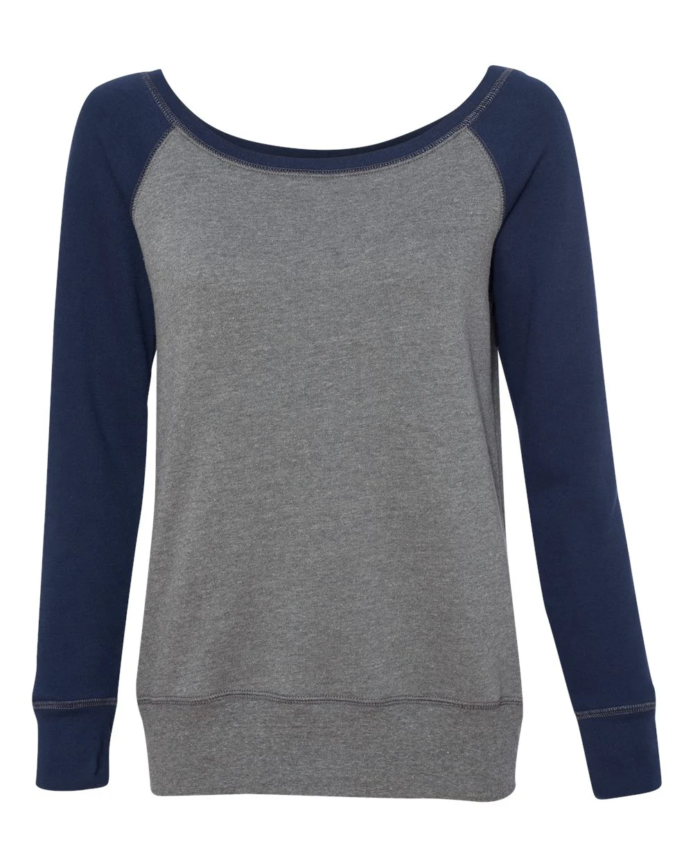BELLA + CANVAS-7501-Women’s Sponge Fleece Wide Neck Sweatshirt - Image 4