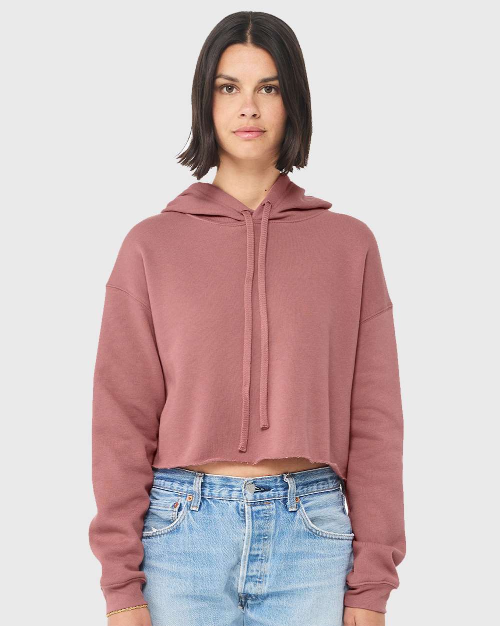 BELLA + CANVAS-7502-Women's Crop Fleece Hoodie - Image 32