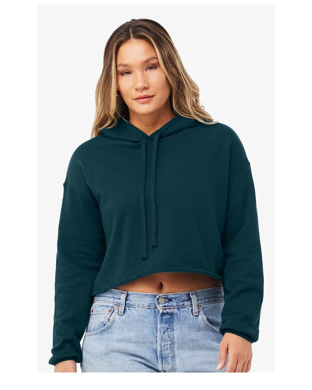 BELLA + CANVAS-7502-Women's Crop Fleece Hoodie - Image 4