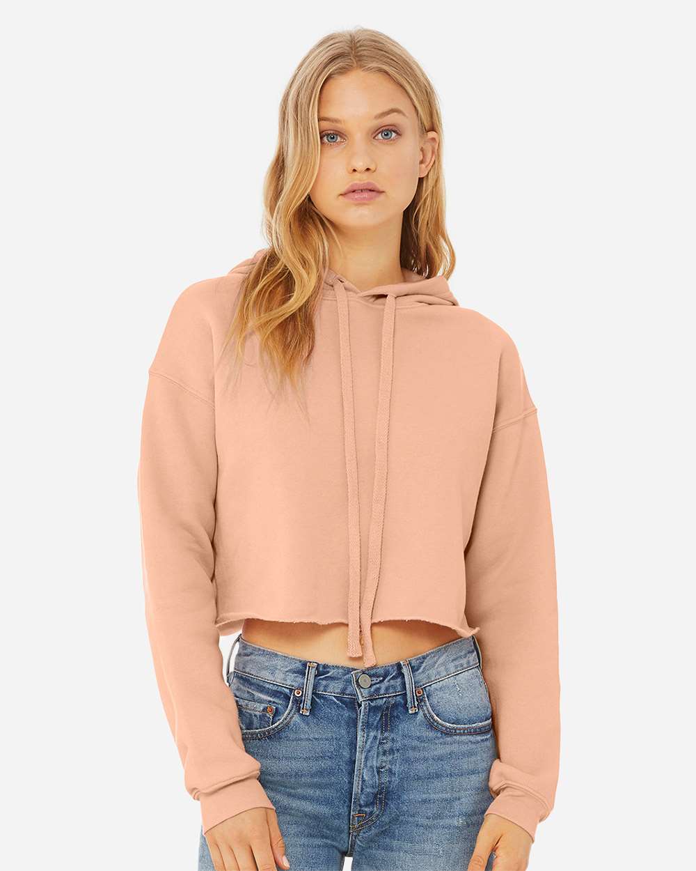 BELLA + CANVAS-7502-Women's Crop Fleece Hoodie - Image 43