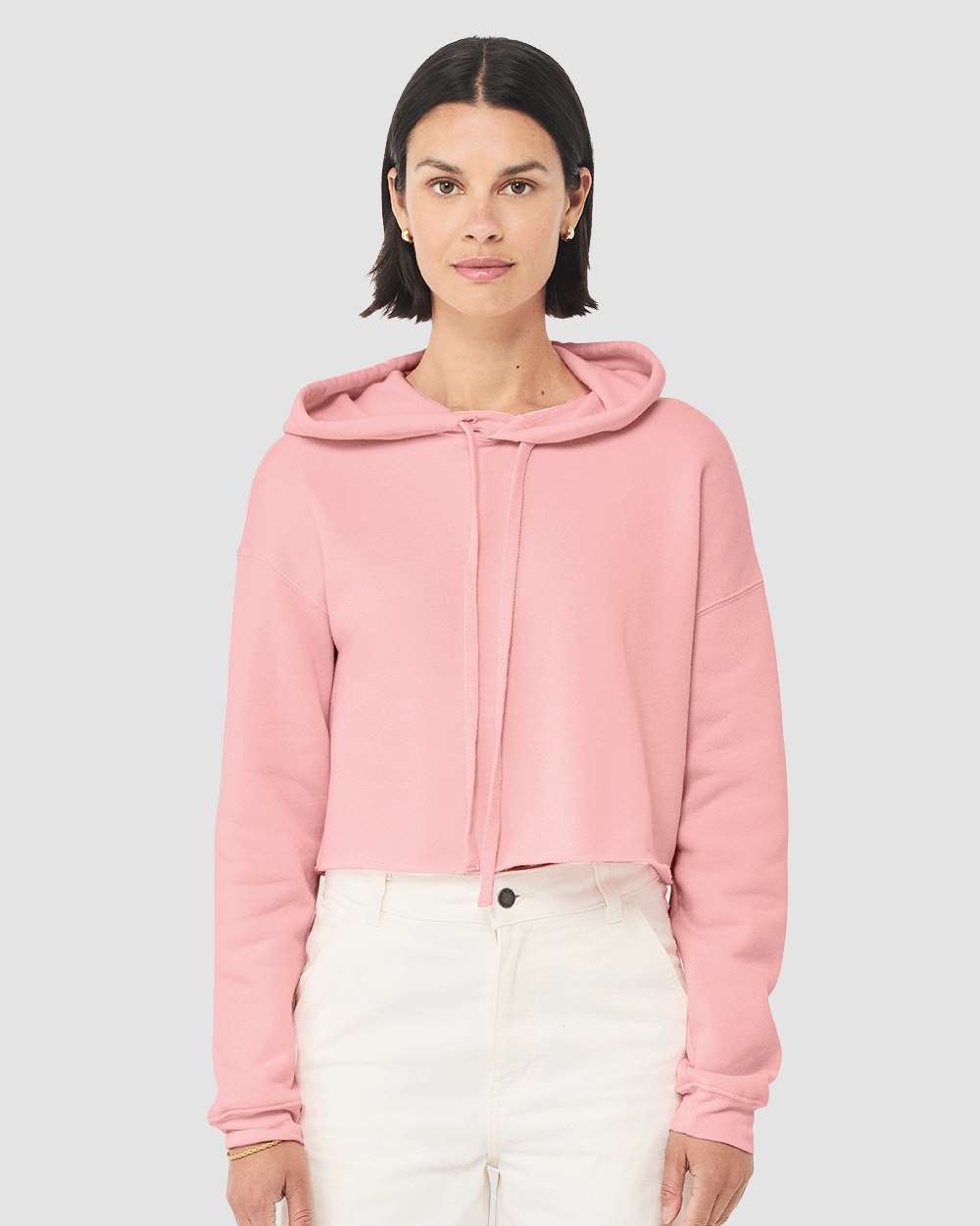 BELLA + CANVAS-7502-Women's Crop Fleece Hoodie - Image 49