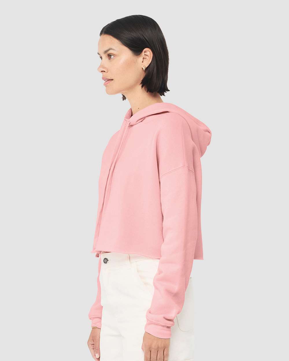 BELLA + CANVAS-7502-Women's Crop Fleece Hoodie - Image 50