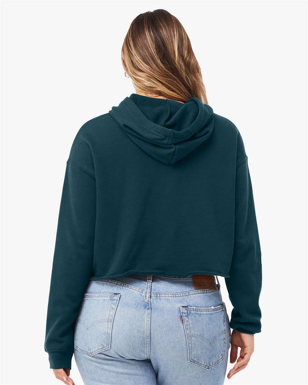 BELLA + CANVAS-7502-Women's Crop Fleece Hoodie - Image 6