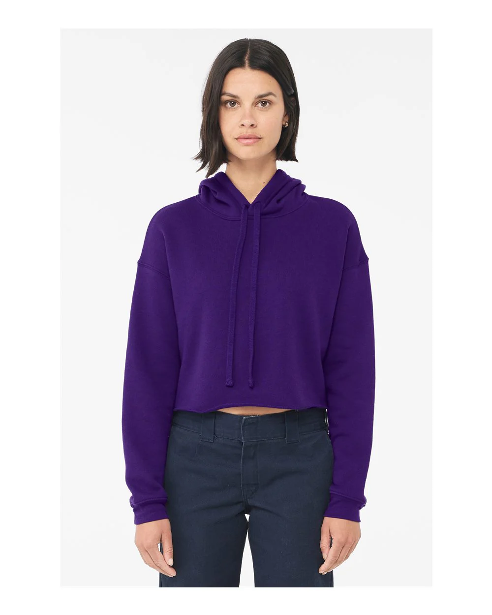 BELLA + CANVAS-7502-Women's Crop Fleece Hoodie - Image 61