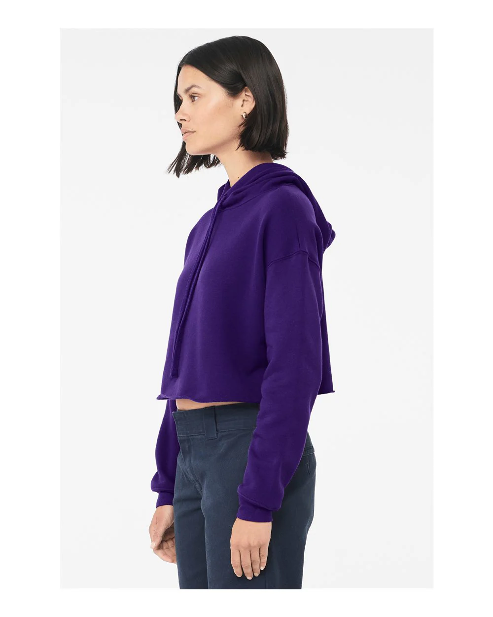 BELLA + CANVAS-7502-Women's Crop Fleece Hoodie - Image 62