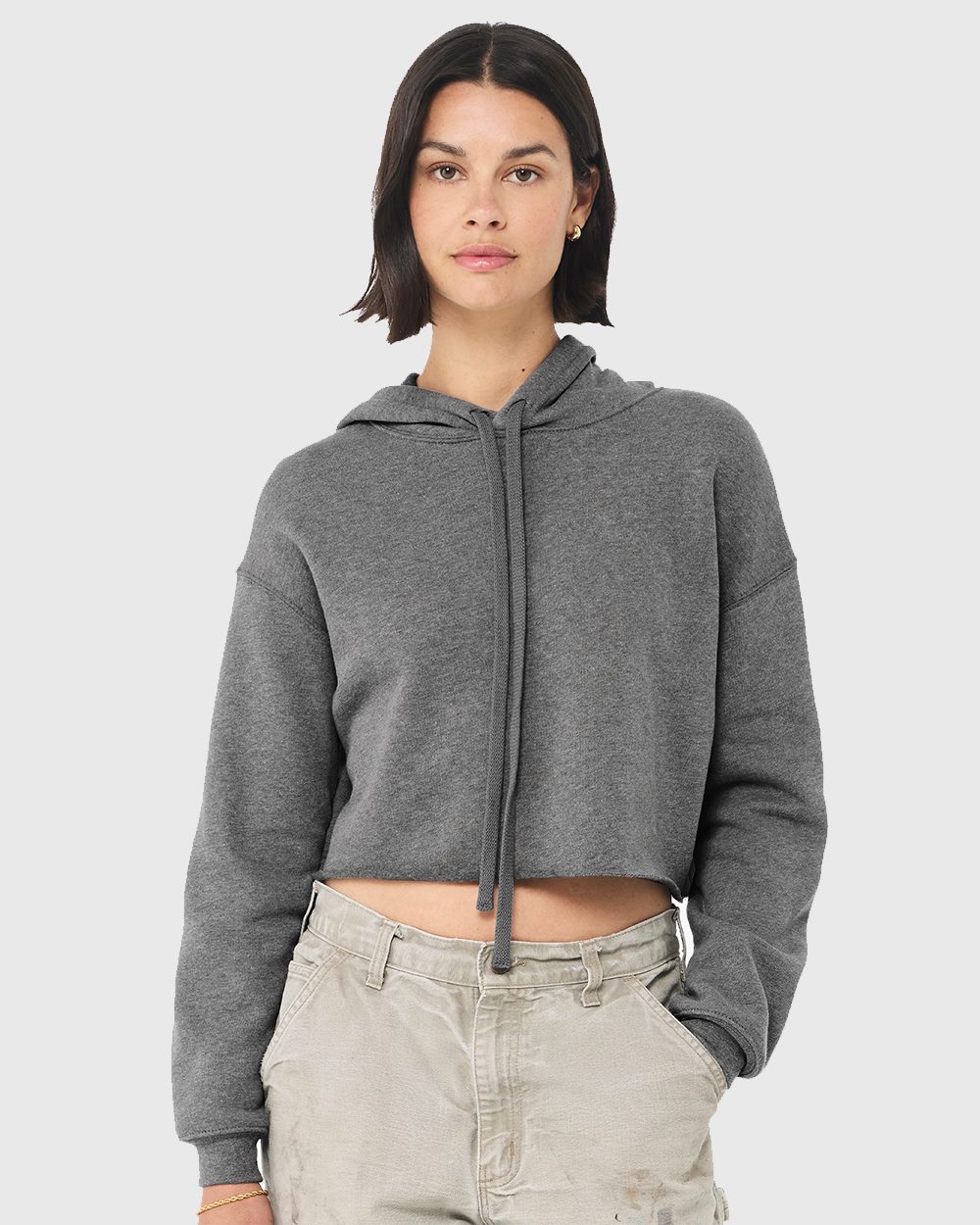 BELLA + CANVAS-7502-Women's Crop Fleece Hoodie - Image 7