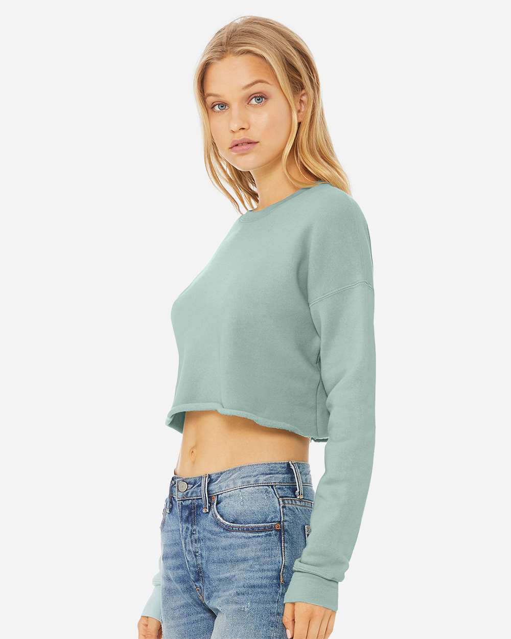 BELLA + CANVAS-7503-Women's Crop Crew Fleece - Image 12