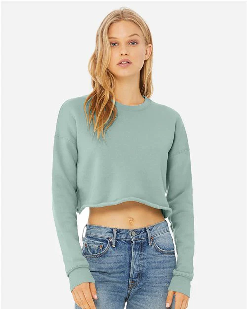 BELLA + CANVAS-7503-Women's Crop Crew Fleece - Image 21