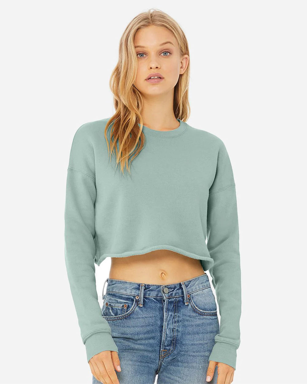 BELLA + CANVAS-7503-Women's Crop Crew Fleece - Image 4