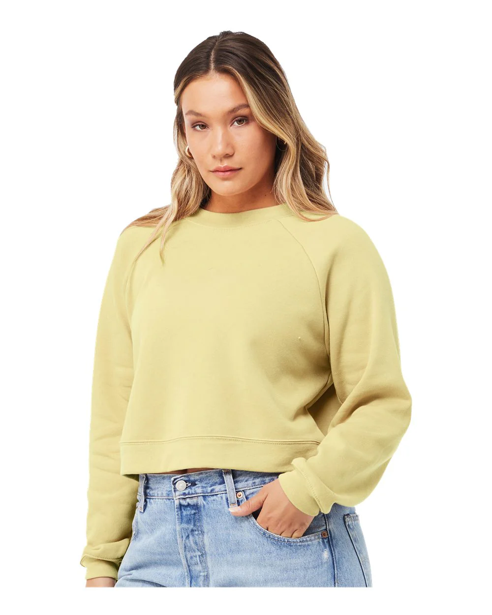 BELLA + CANVAS-7505-Women's Raglan Pullover Fleece - Image 12