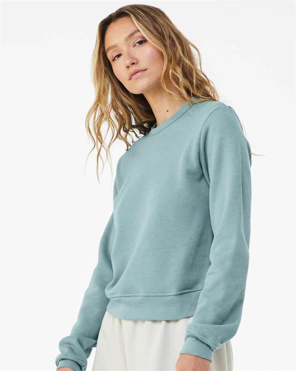 BELLA + CANVAS-7511-Women's Sponge Fleece Classic Crewneck Sweatshirt - Image 20