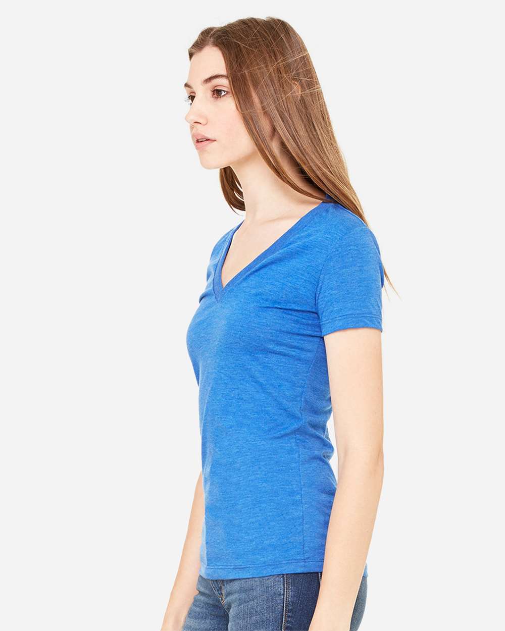 BELLA + CANVAS-8435-Women’s Triblend Deep V-Neck Tee - Image 29