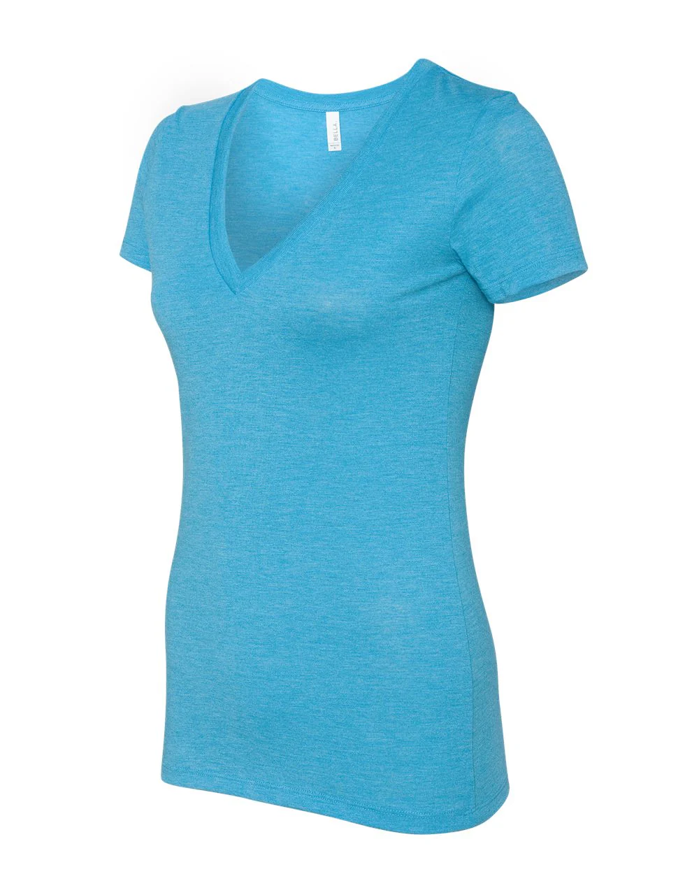 BELLA + CANVAS-8435-Women’s Triblend Deep V-Neck Tee - Image 3