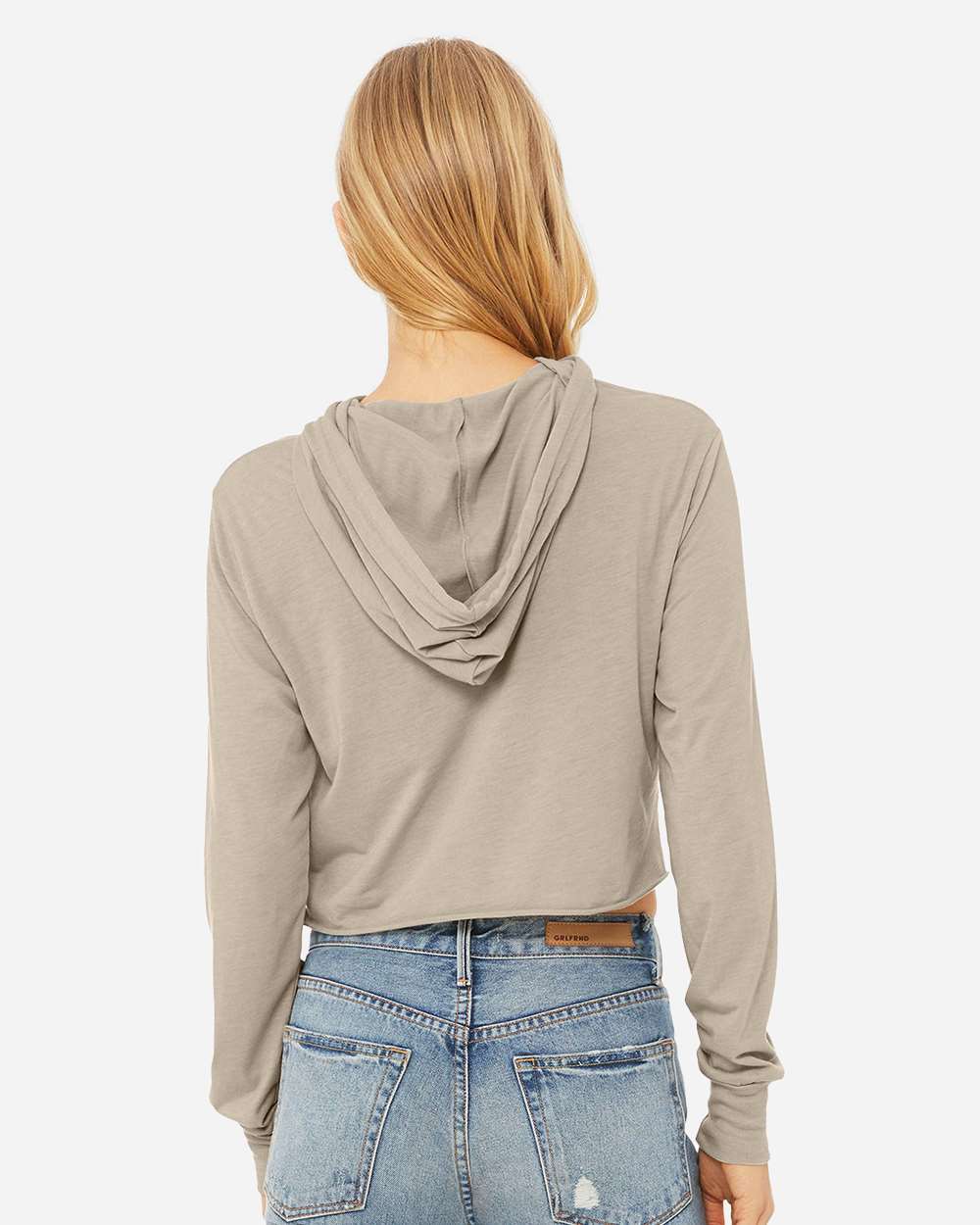 BELLA + CANVAS-8512-Women’s Triblend Crop Long Sleeve Hoodie - Image 16