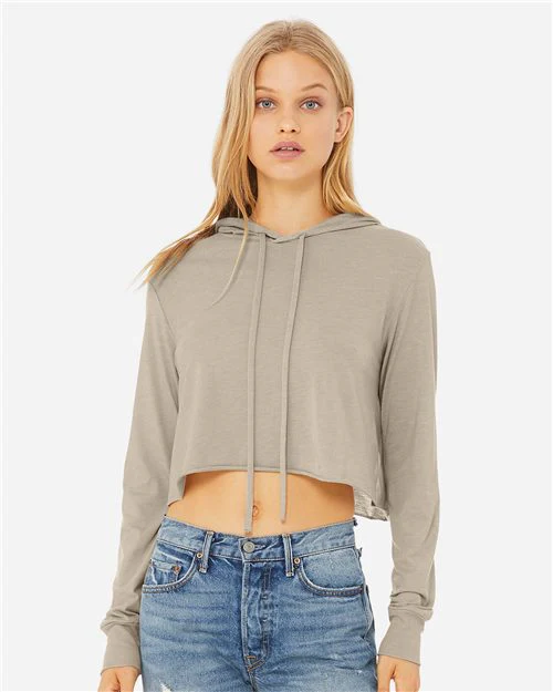 BELLA + CANVAS-8512-Women’s Triblend Crop Long Sleeve Hoodie - Image 18