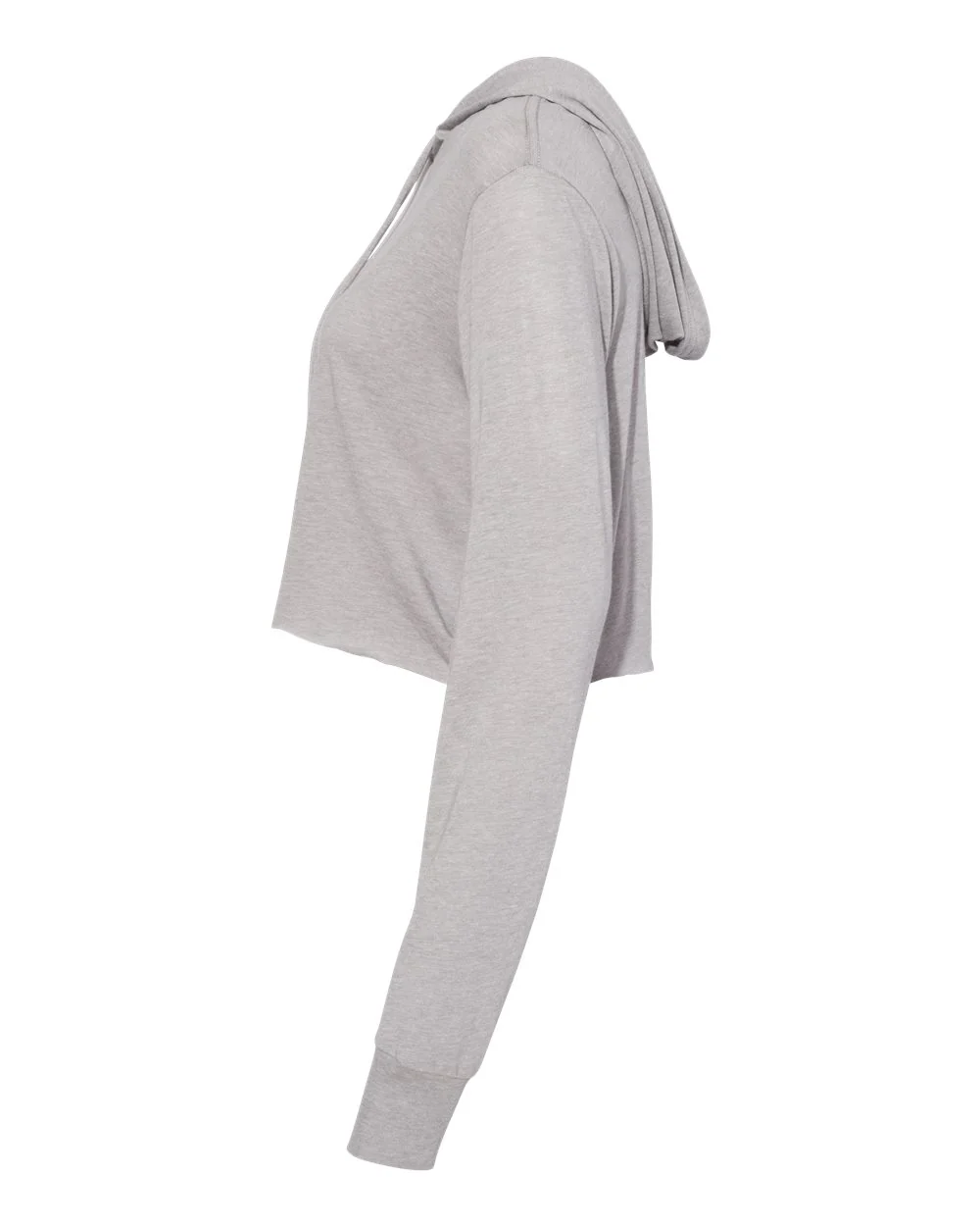 BELLA + CANVAS-8512-Women’s Triblend Crop Long Sleeve Hoodie - Image 3