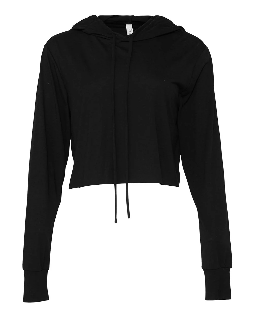 BELLA + CANVAS-8512-Women’s Triblend Crop Long Sleeve Hoodie - Image 5