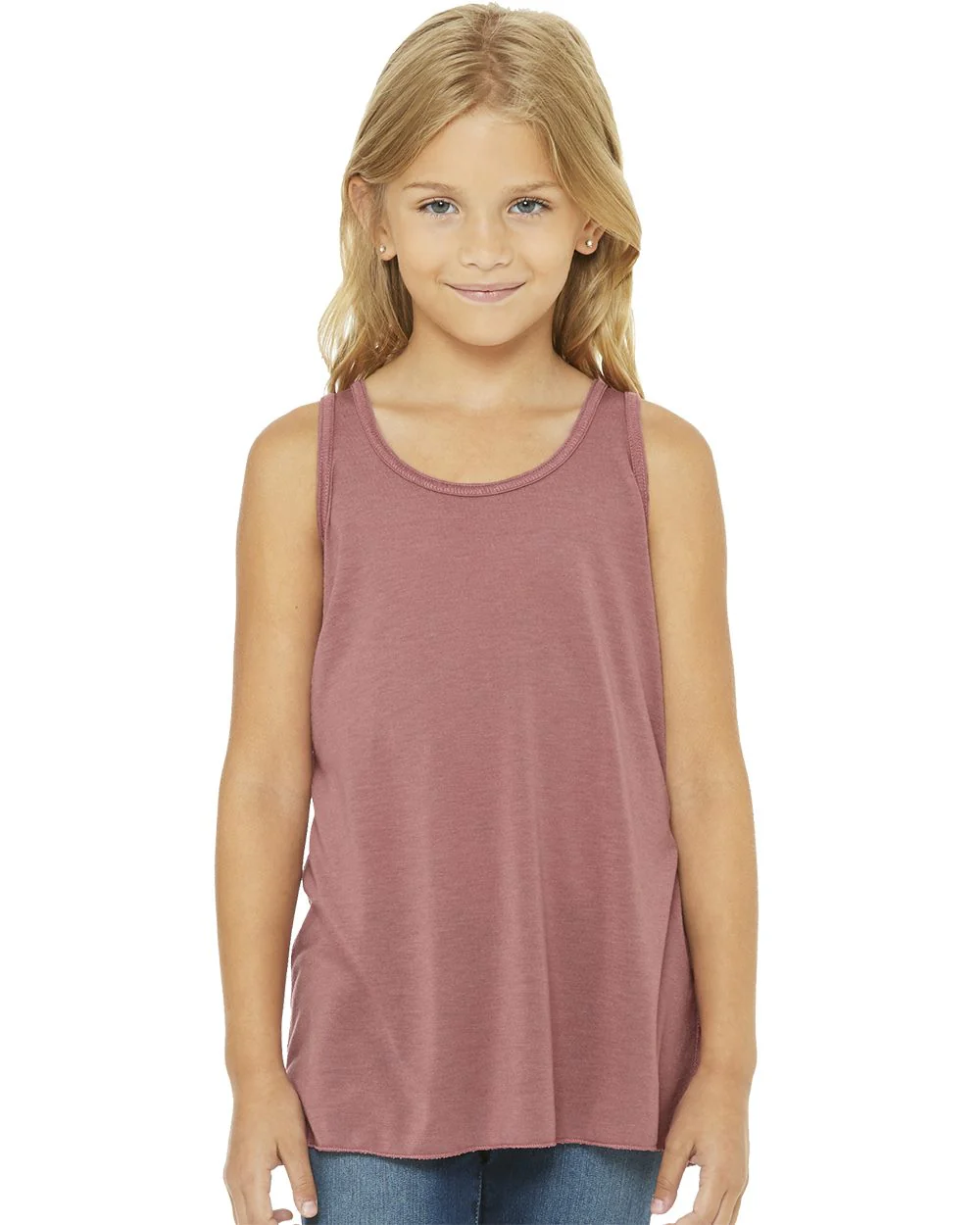 BELLA + CANVAS-8800Y-Youth Flowy Racerback Tank - Image 4