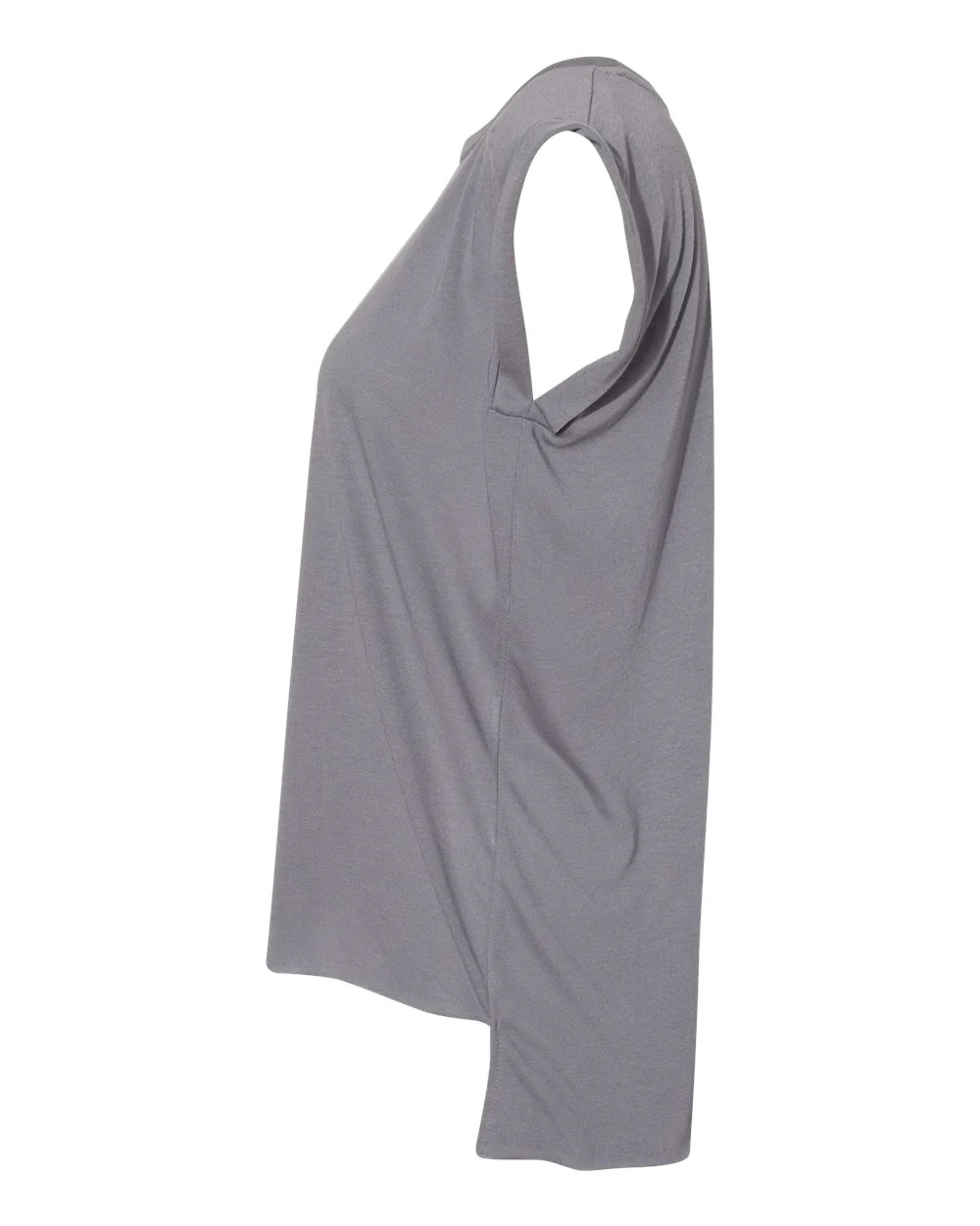 BELLA + CANVAS-8804-Women’s Flowy Rolled Cuffs Muscle Tee - Image 10