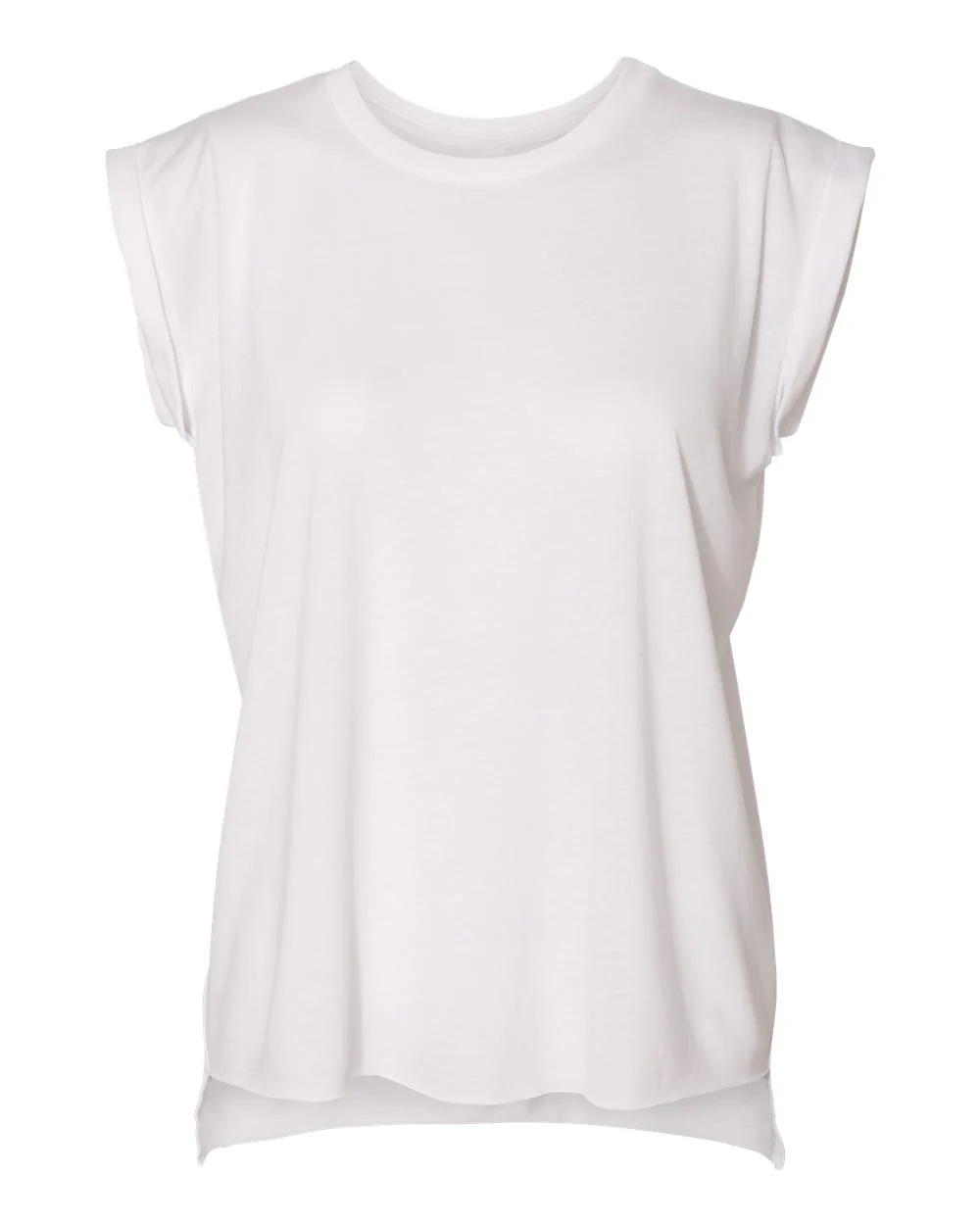 BELLA + CANVAS-8804-Women’s Flowy Rolled Cuffs Muscle Tee - Image 14