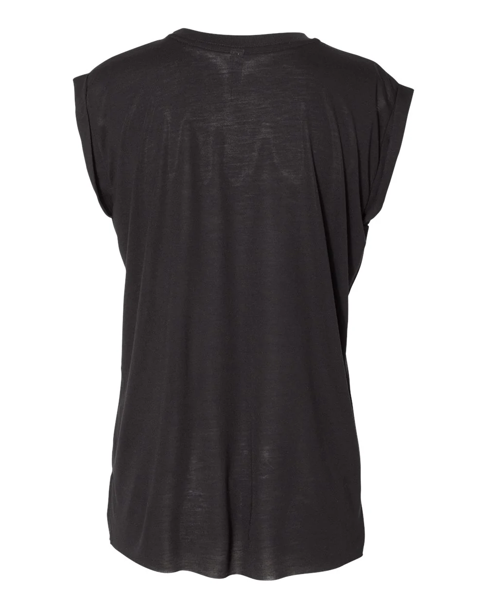 BELLA + CANVAS-8804-Women’s Flowy Rolled Cuffs Muscle Tee - Image 2