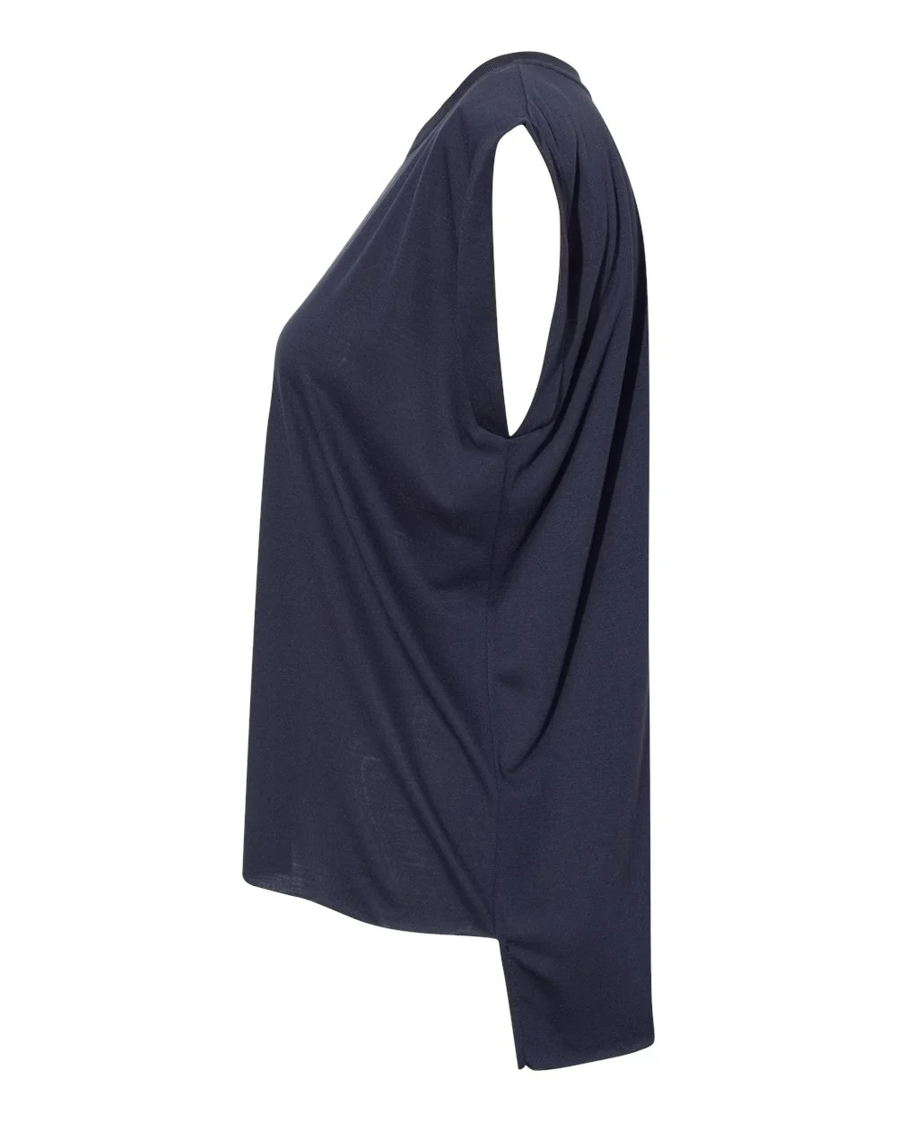 BELLA + CANVAS-8804-Women’s Flowy Rolled Cuffs Muscle Tee - Image 27