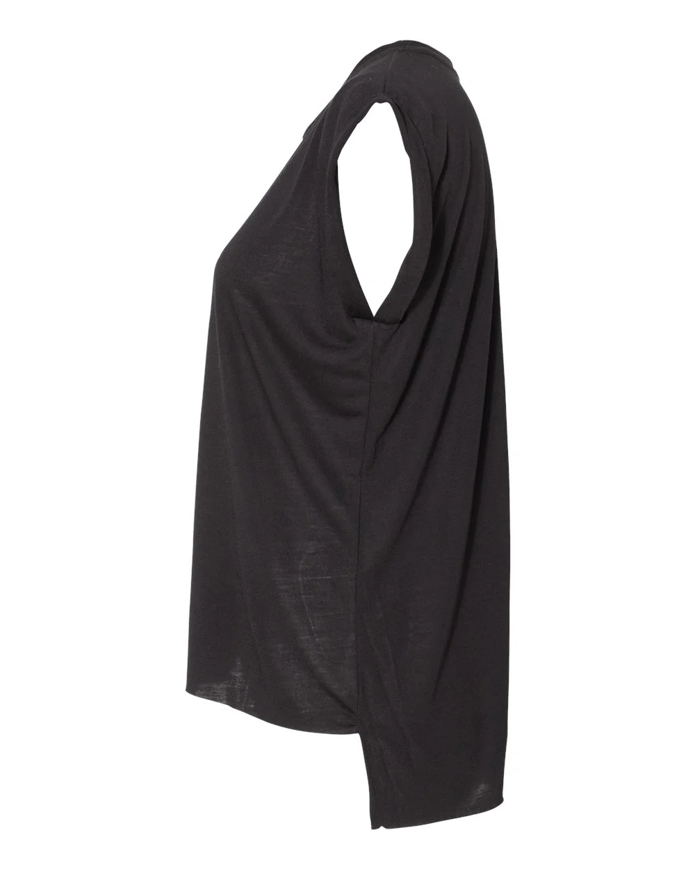 BELLA + CANVAS-8804-Women’s Flowy Rolled Cuffs Muscle Tee - Image 3