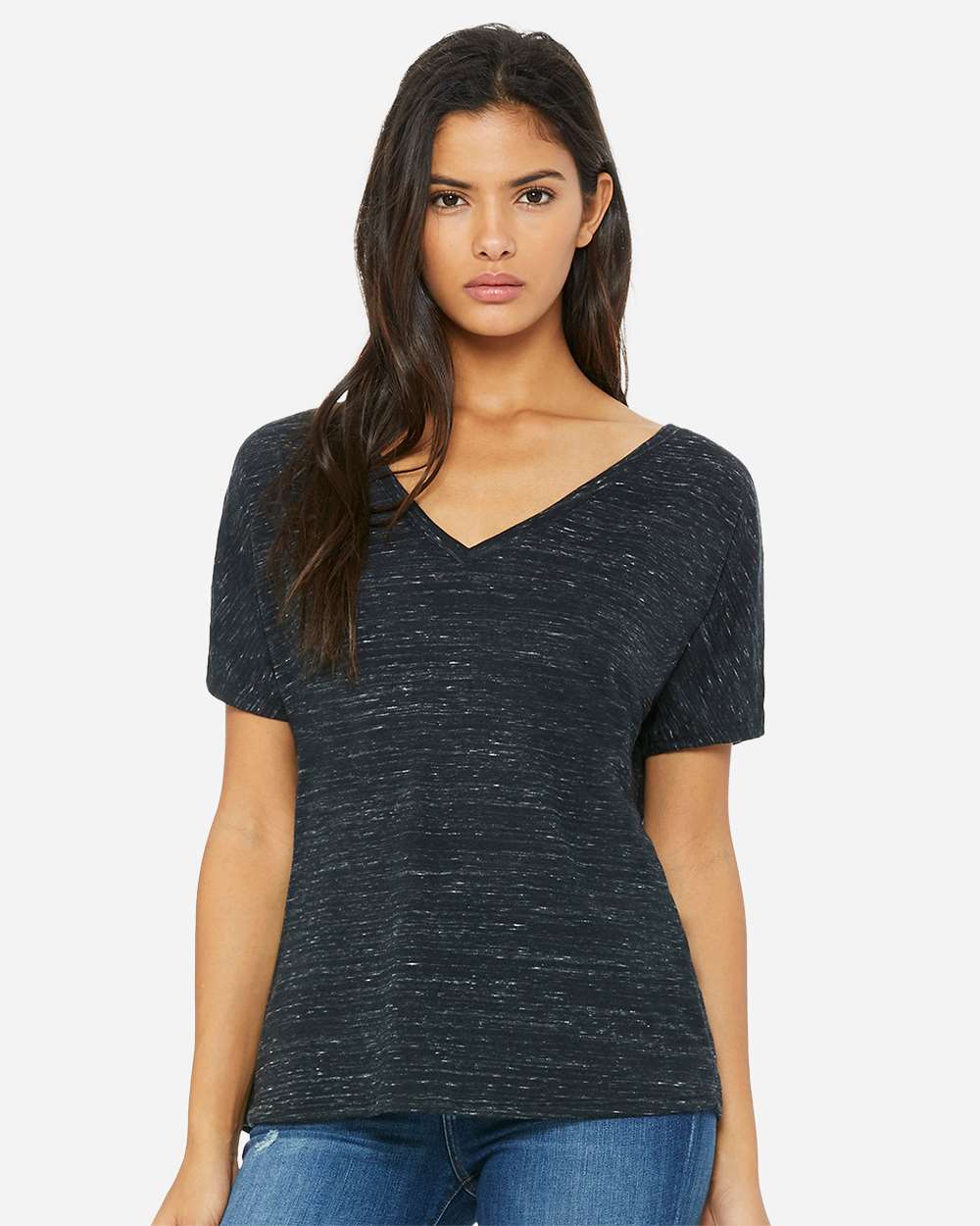 BELLA + CANVAS-8815-Women’s Slouchy V-Neck Tee - Image 11
