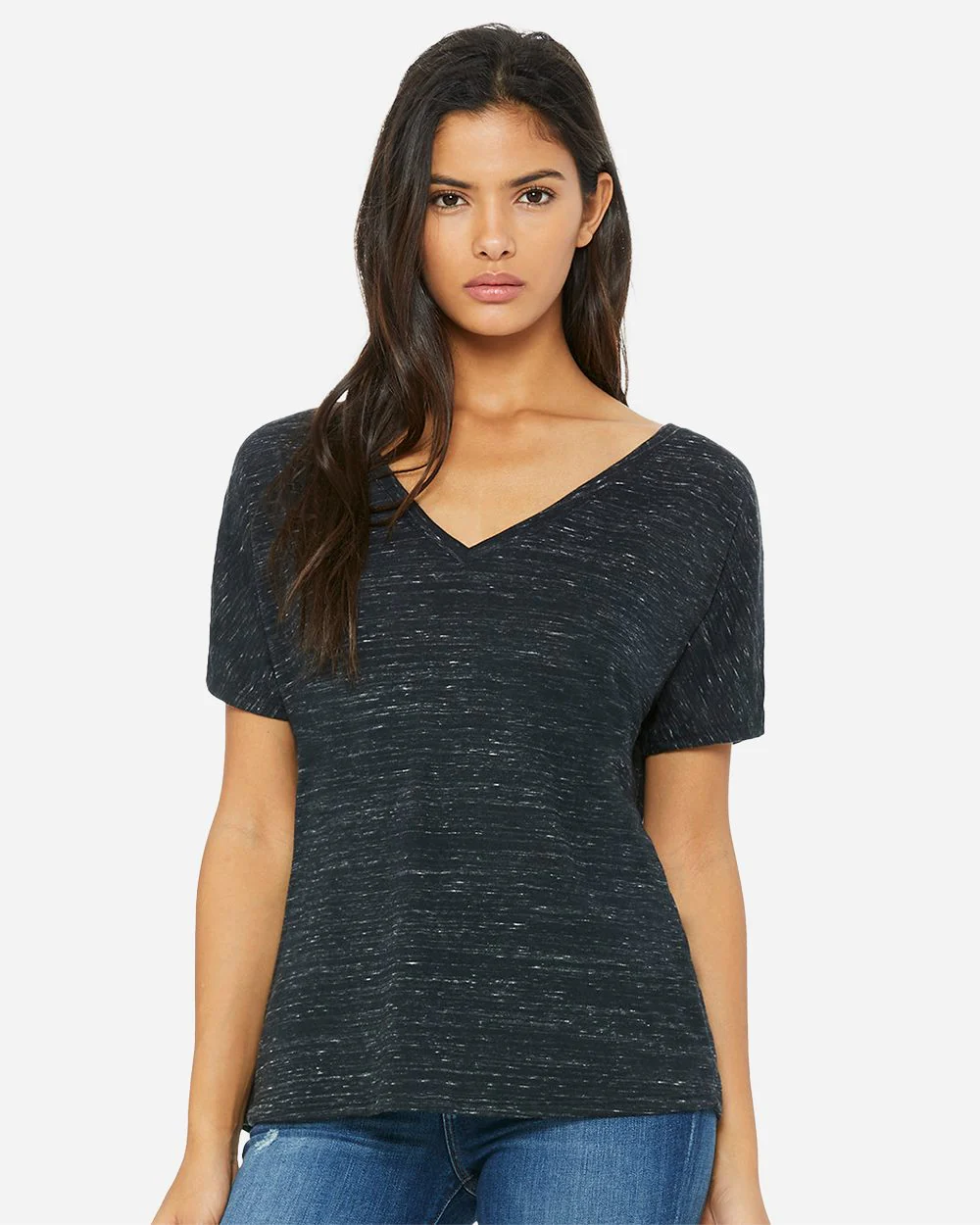 BELLA + CANVAS-8815-Women’s Slouchy V-Neck Tee - Image 4