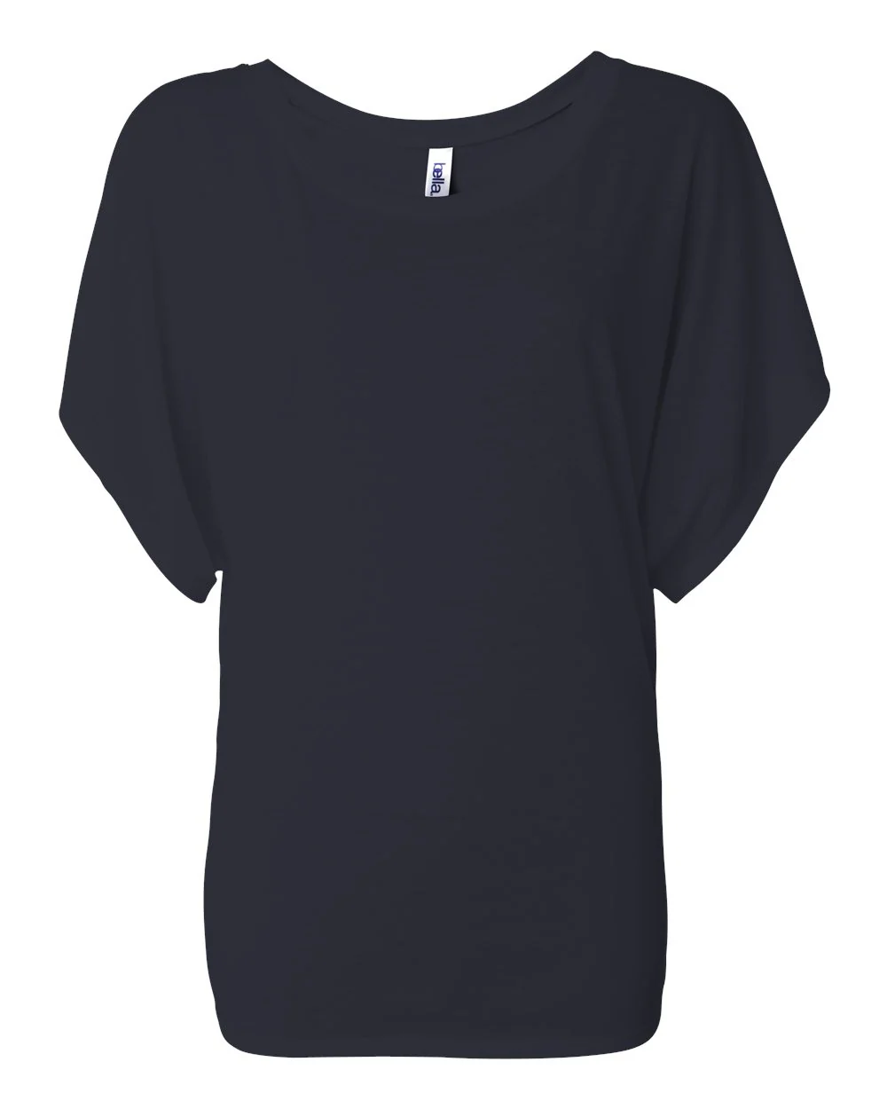 BELLA + CANVAS-8821-Women’s Flowy Draped Dolman Tee - Image 4