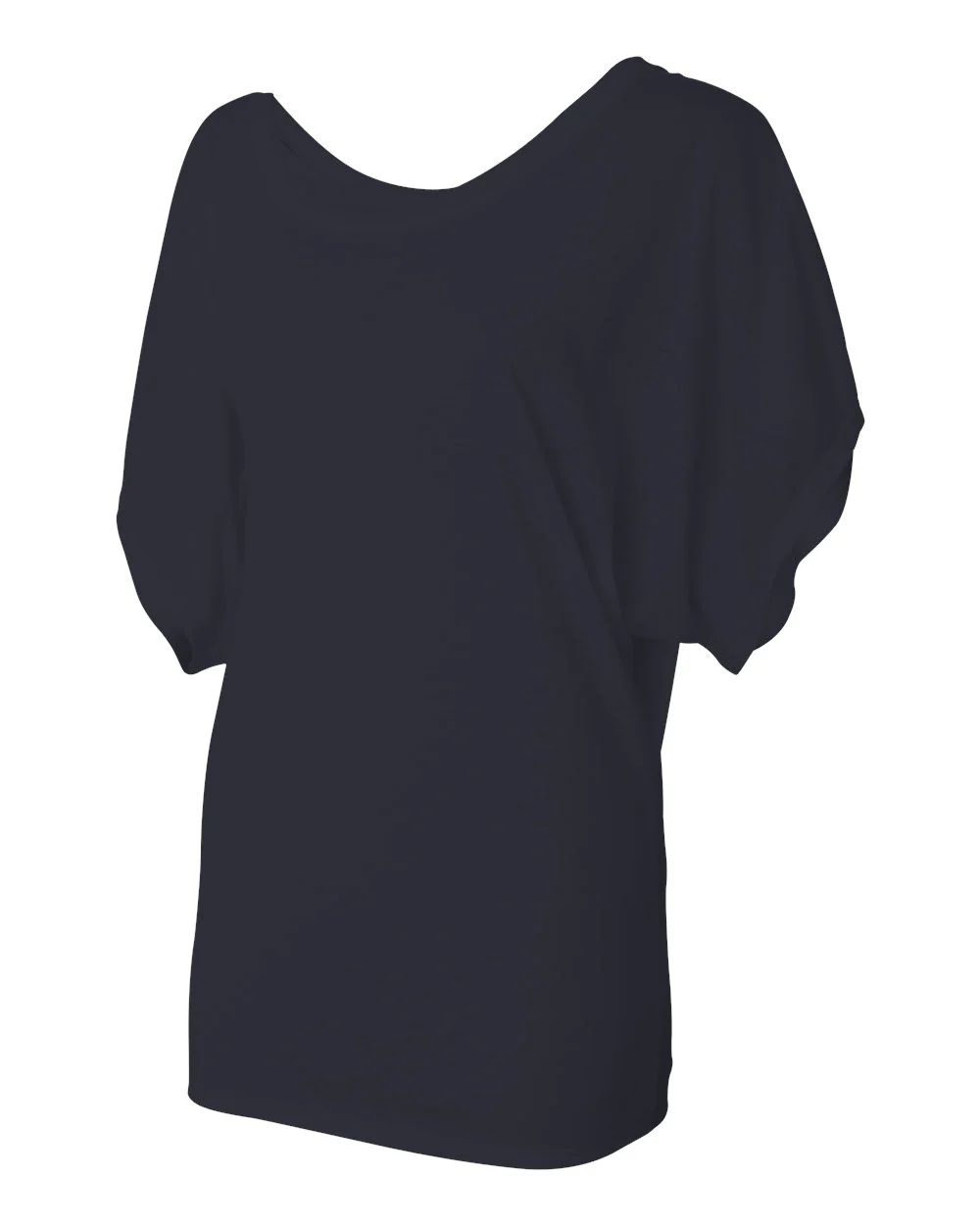BELLA + CANVAS-8821-Women’s Flowy Draped Dolman Tee - Image 6