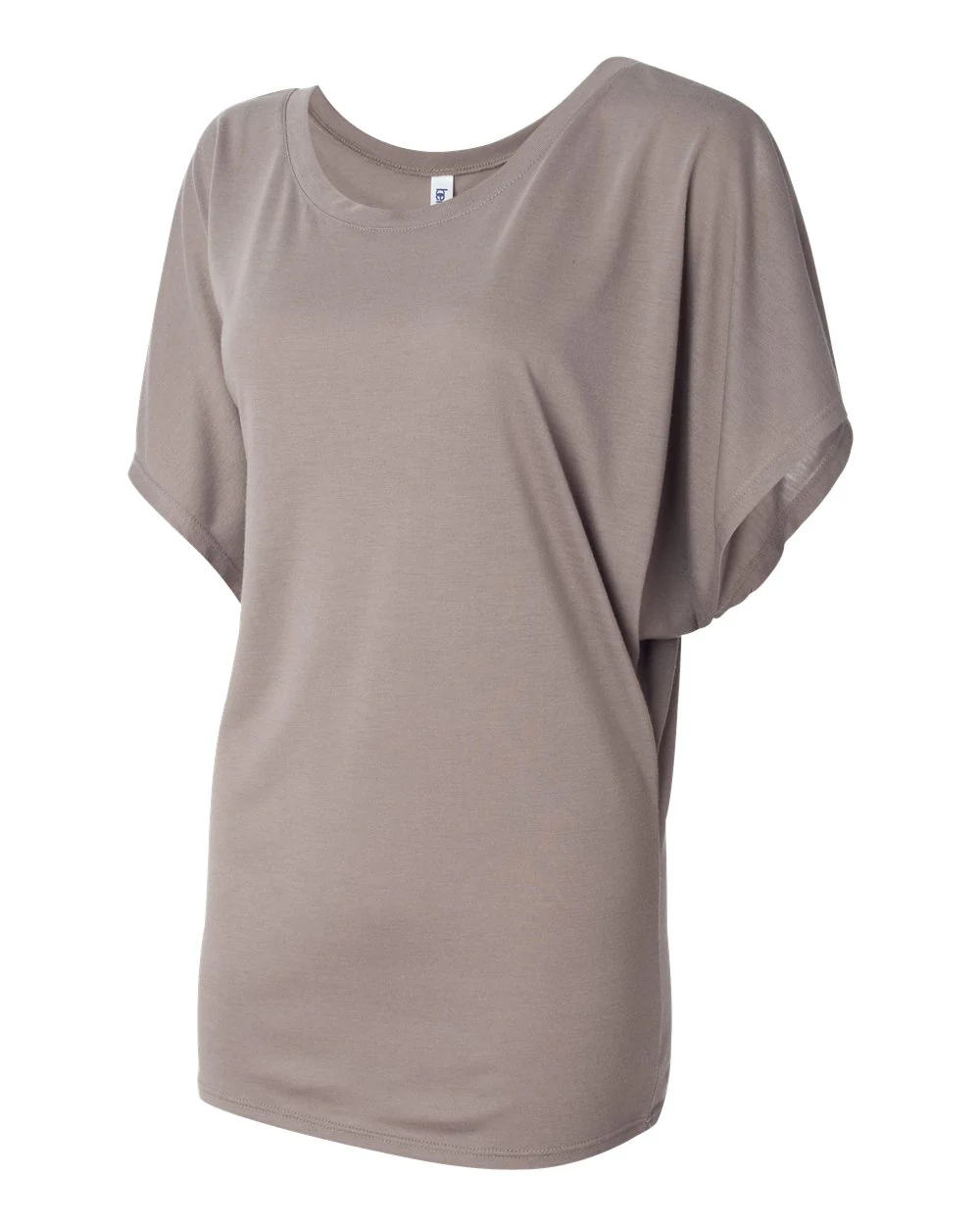 BELLA + CANVAS-8821-Women’s Flowy Draped Dolman Tee - Image 9