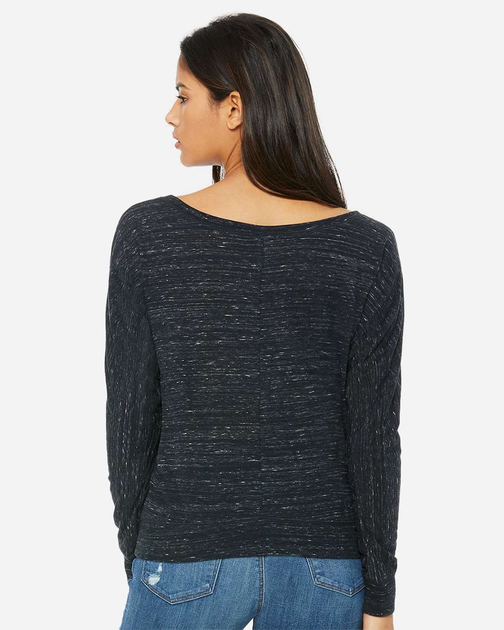 BELLA + CANVAS-8850-Women’s Flowy Off Shoulder Long Sleeve Tee - Image 6