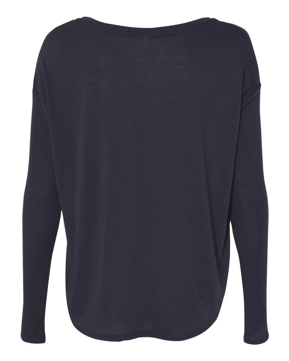 BELLA + CANVAS-8852-Women’s Flowy 2x1 Ribbed Long Sleeve Tee - Image 3