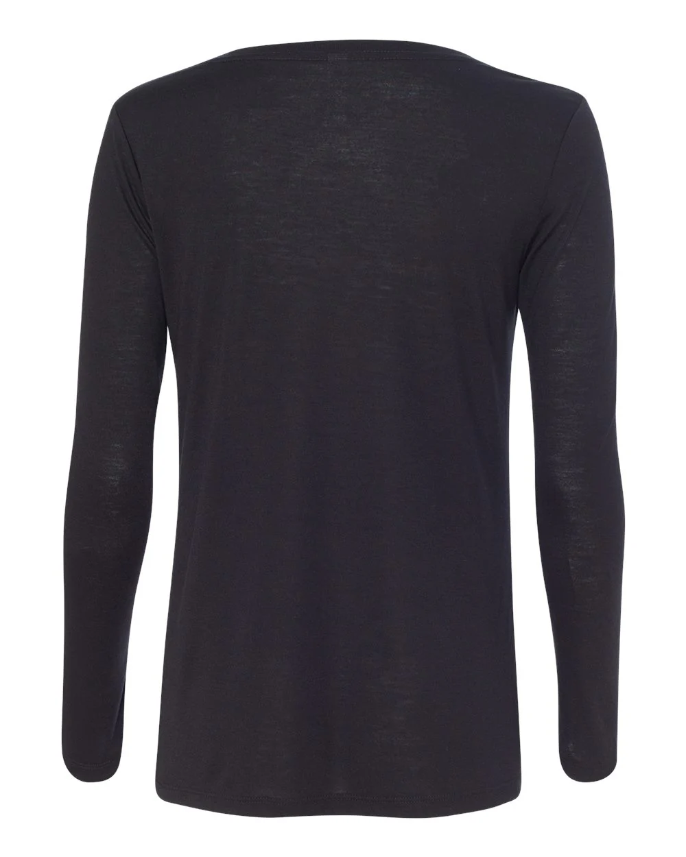 BELLA + CANVAS-8855-Women's Flowy Long Sleeve V-Neck Tee - Image 4