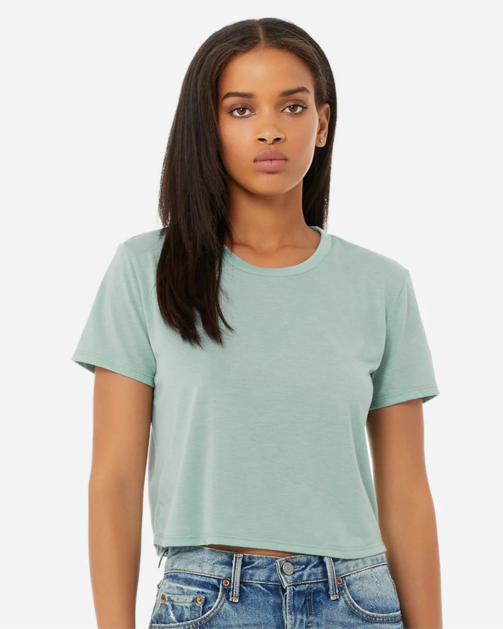 BELLA + CANVAS-8882-Women’s Flowy Crop Tee - Image 4