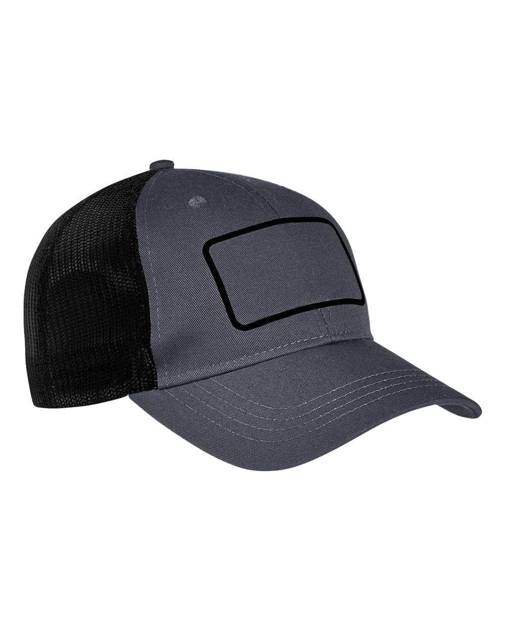Big Accessories-BA656T-Patch Trucker Cap - Image 3