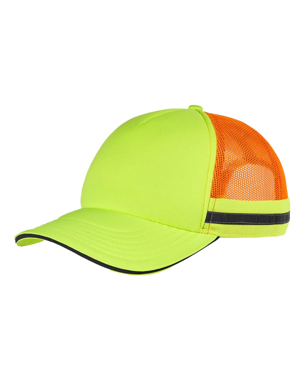 Big Accessories-BA661-Safety Trucker Cap - Image 3