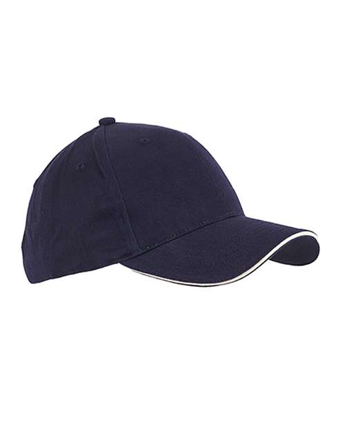 Big Accessories-BX004-Brushed Twill Sandwich Cap - Image 2