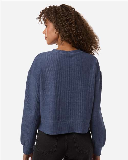 Boxercraft-BW5102-Women's Ribbed Knit Cropped Boxy Crew - Image 14