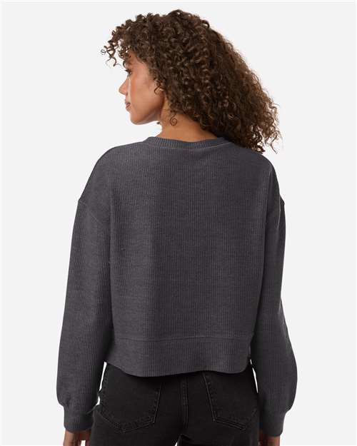 Boxercraft-BW5102-Women's Ribbed Knit Cropped Boxy Crew - Image 8