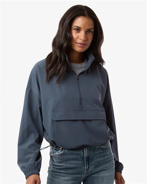 Boxercraft-BW5204-Women's Stretch Woven Quarter-Zip Pullover - Image 2
