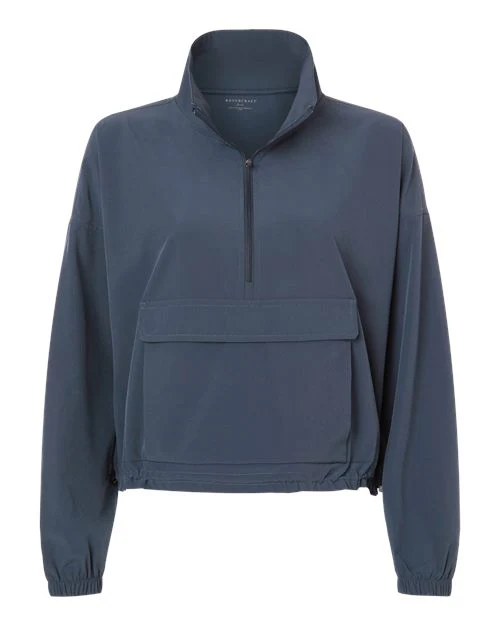 Boxercraft-BW5204-Women's Stretch Woven Quarter-Zip Pullover - Image 3