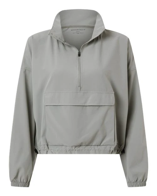 Boxercraft-BW5204-Women's Stretch Woven Quarter-Zip Pullover - Image 4