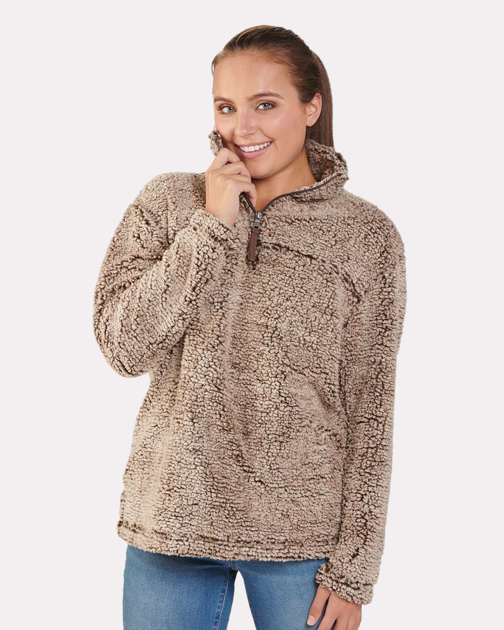 Boxercraft-Q10-Sherpa Fleece Quarter-Zip Pullover - Image 11