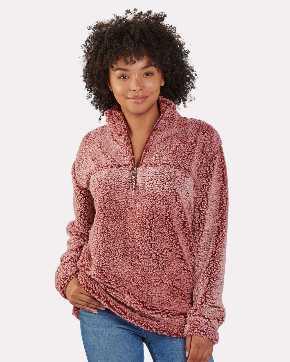 Boxercraft-Q10-Sherpa Fleece Quarter-Zip Pullover - Image 16