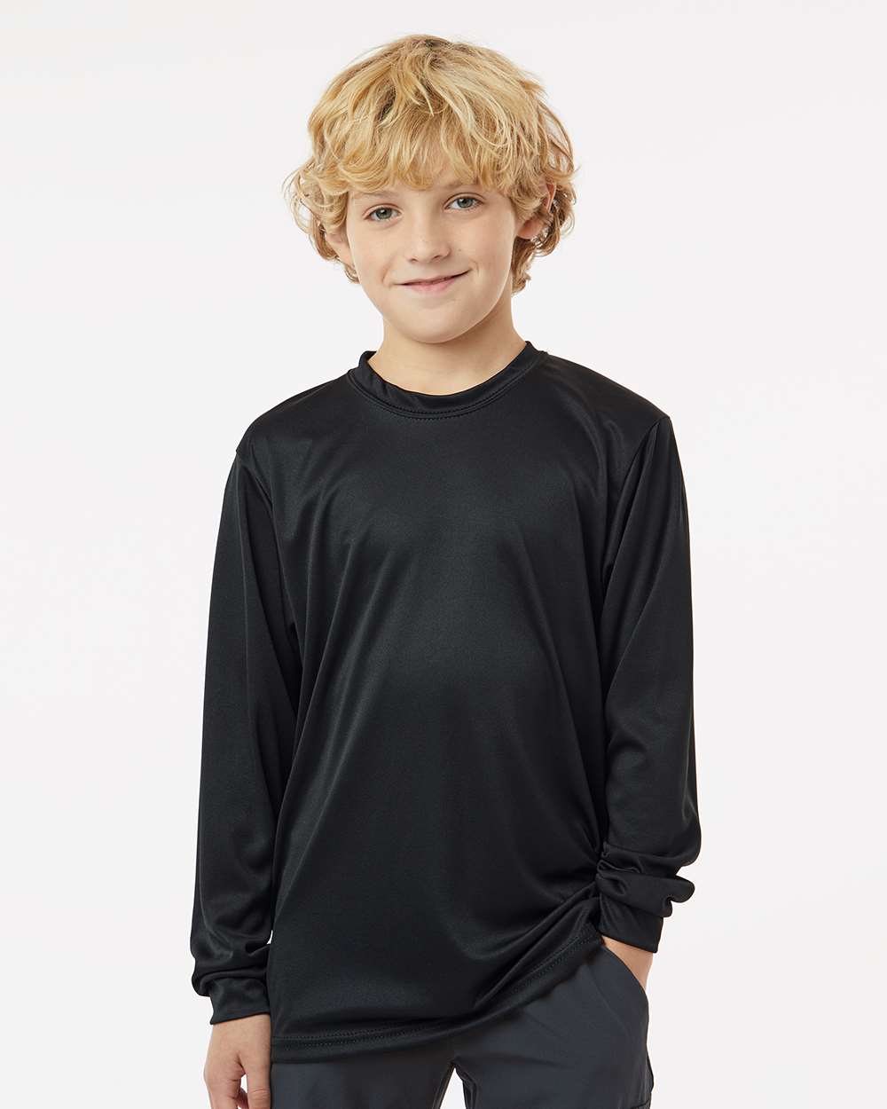 C2 Sport-5204-Youth Performance Long Sleeve T-Shirt - Image 4