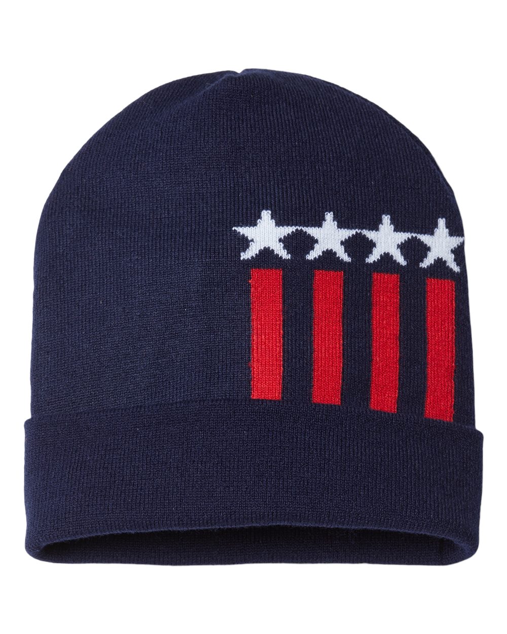 CAP AMERICA-RK12-USA-Made Patriotic Cuffed Beanie - Image 11