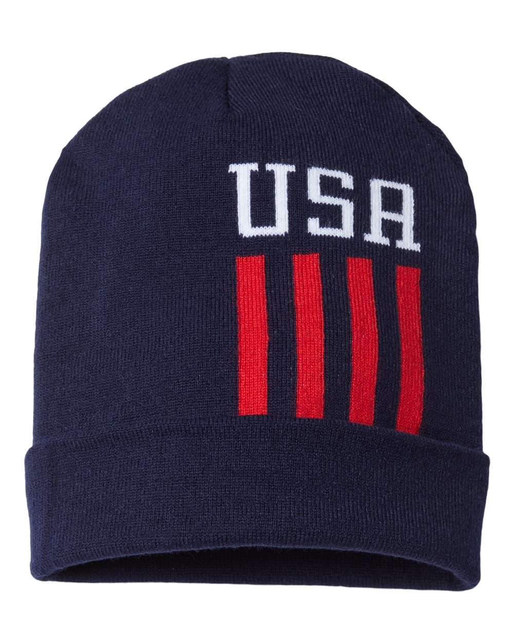 CAP AMERICA-RK12-USA-Made Patriotic Cuffed Beanie - Image 13